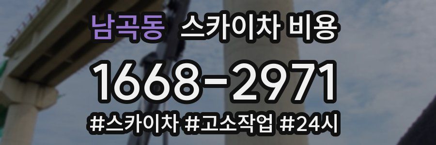 남곡동 스카이차 비용