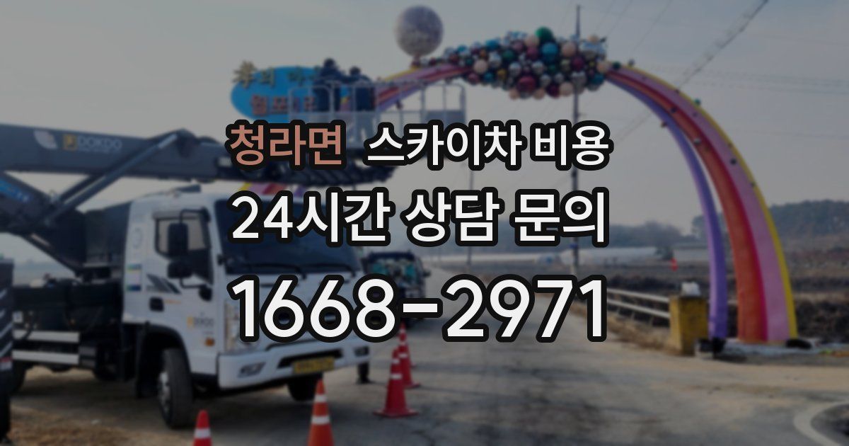 청라면 스카이차 비용