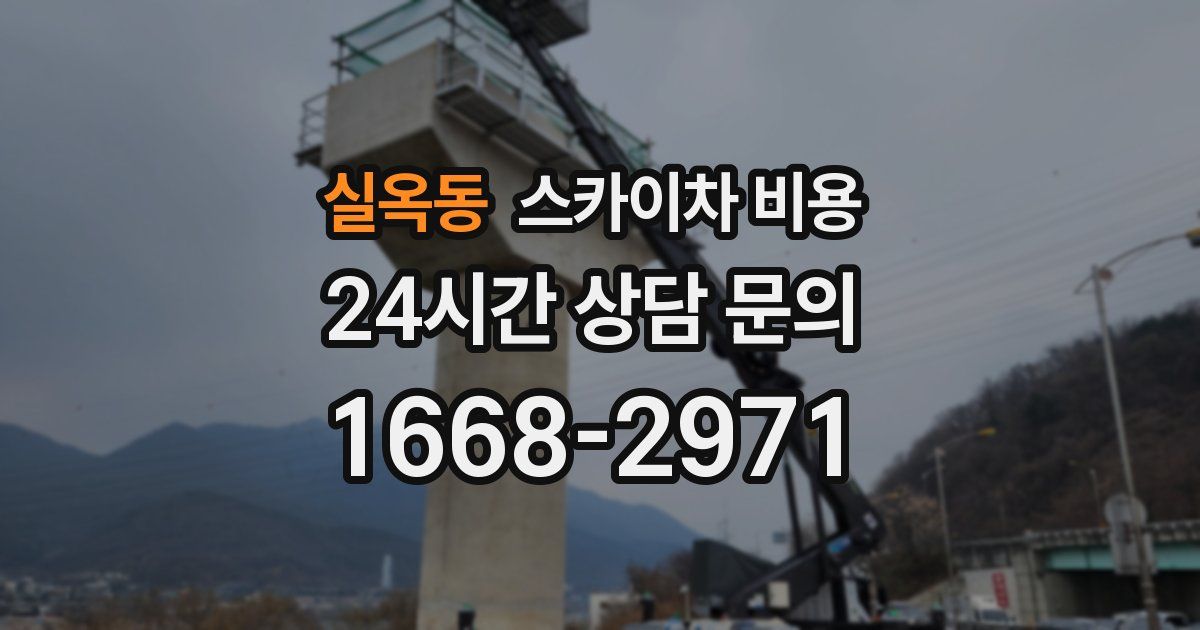 실옥동 스카이차 비용