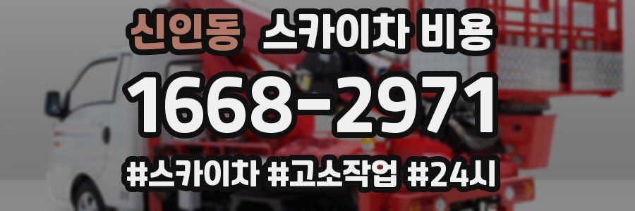 신인동 스카이차 비용