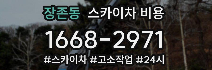 장존동 스카이차 비용