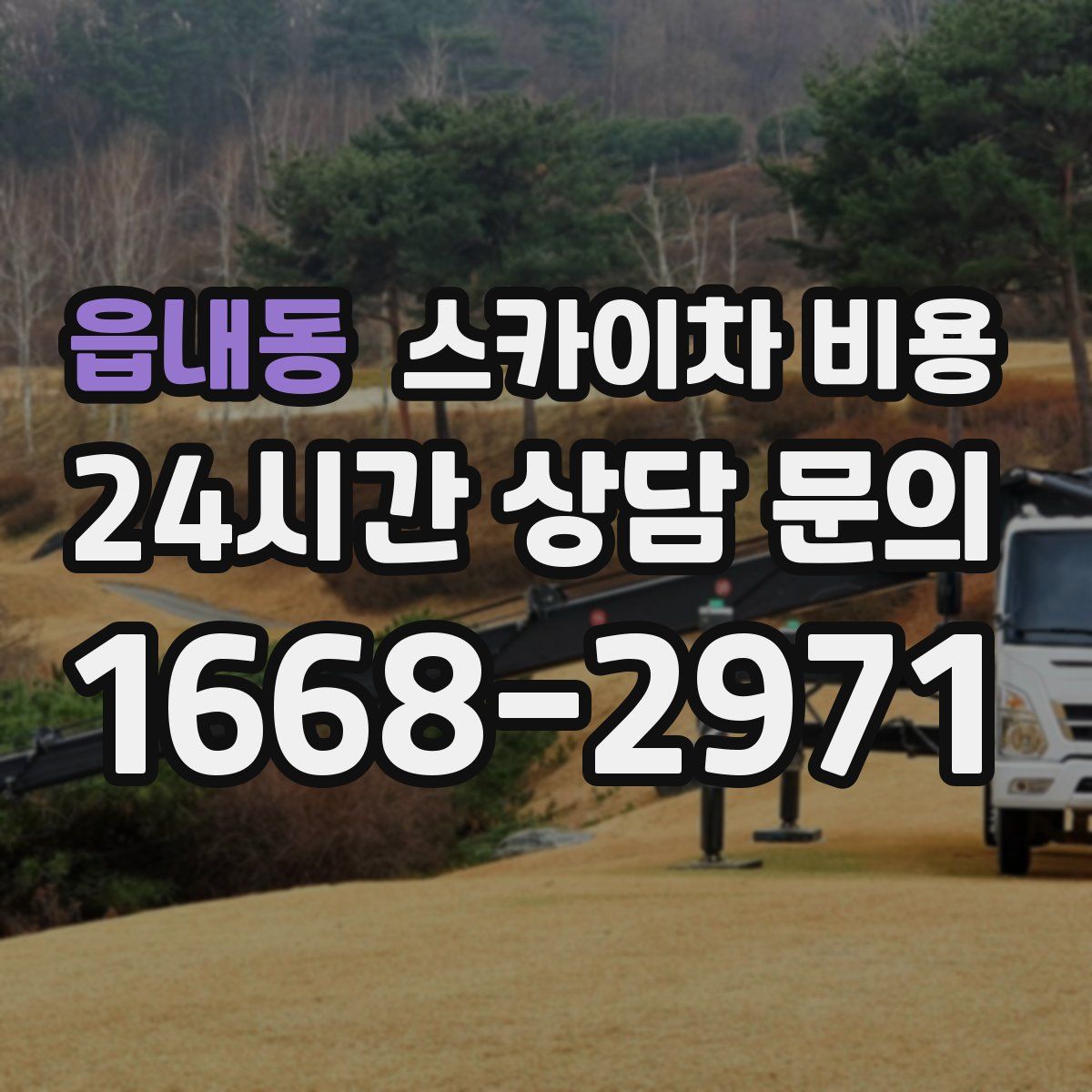 읍내동 스카이차 비용