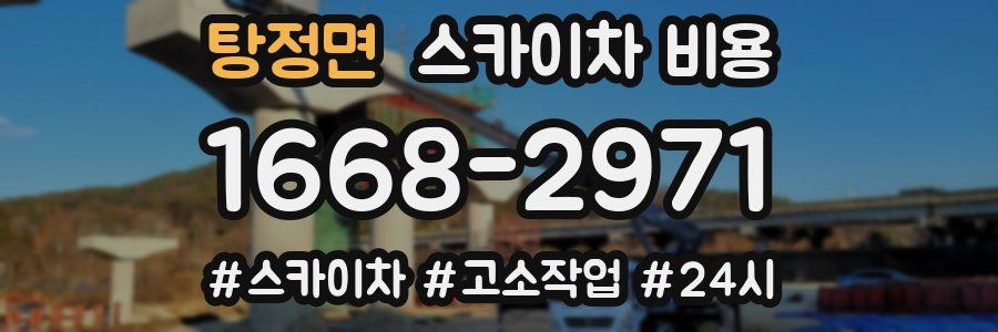 탕정면 스카이차 비용