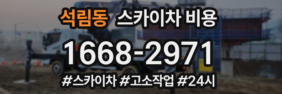 석림동 스카이차 비용