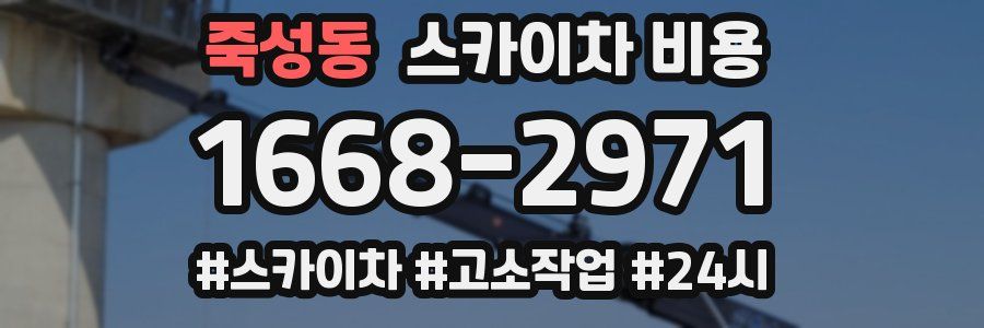 죽성동 스카이차 비용