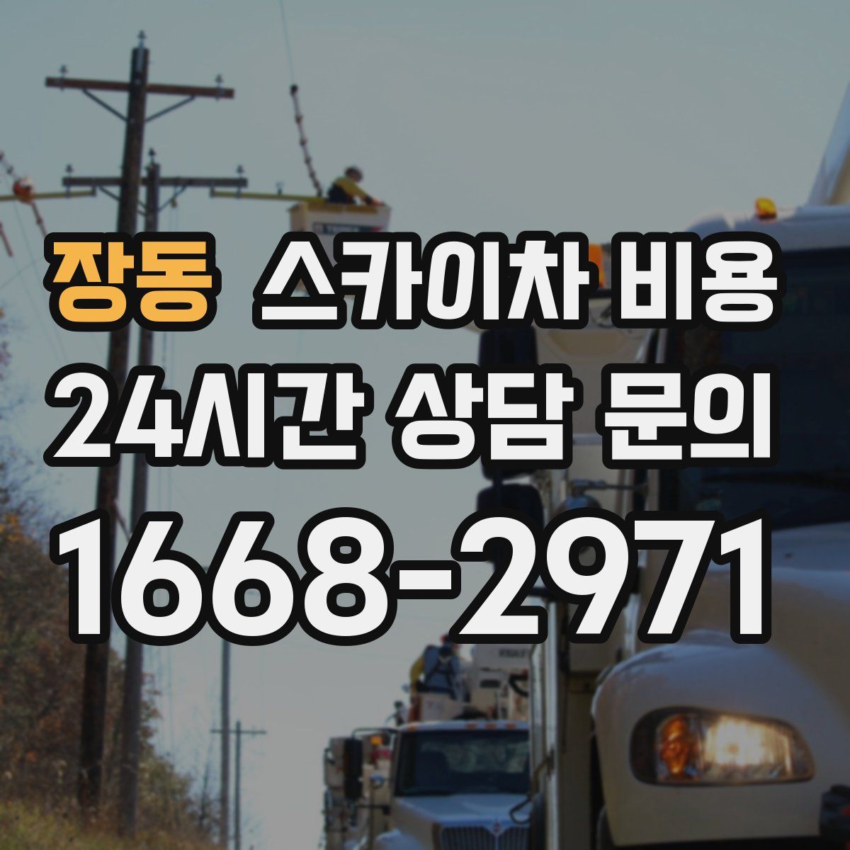 장동 스카이차 비용