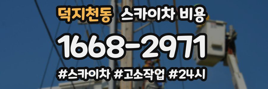 덕지천동 스카이차 비용