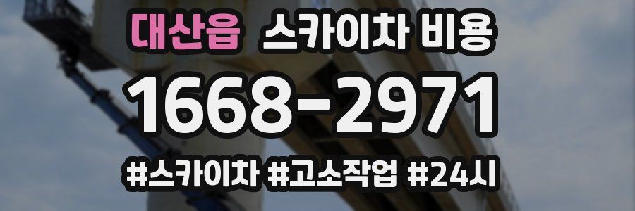 대산읍 스카이차 비용