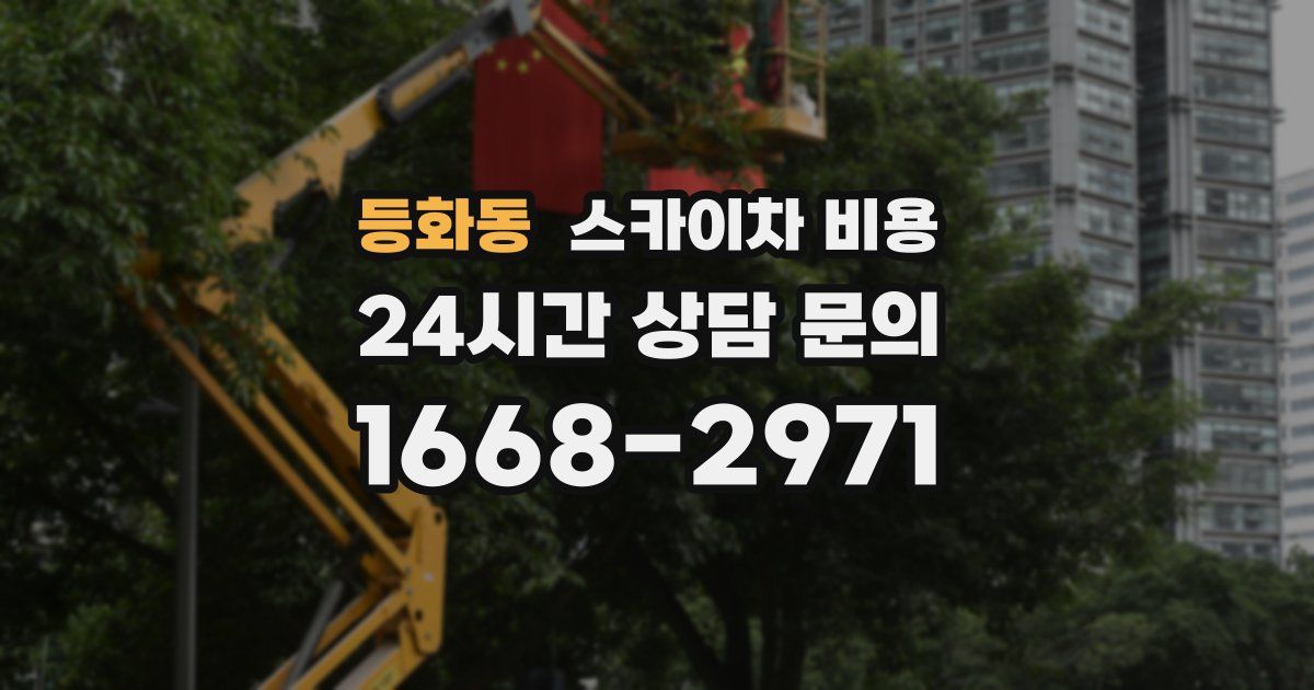 등화동 스카이차 비용