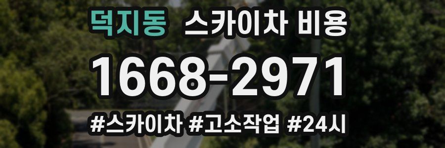 덕지동 스카이차 비용