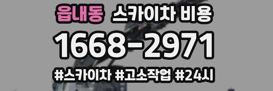 읍내동 스카이차 비용