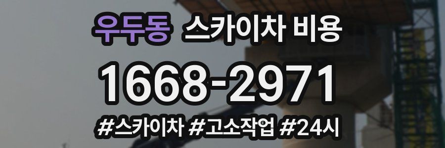 우두동 스카이차 비용