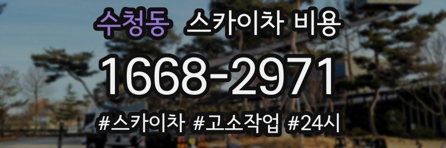 수청동 스카이차 비용