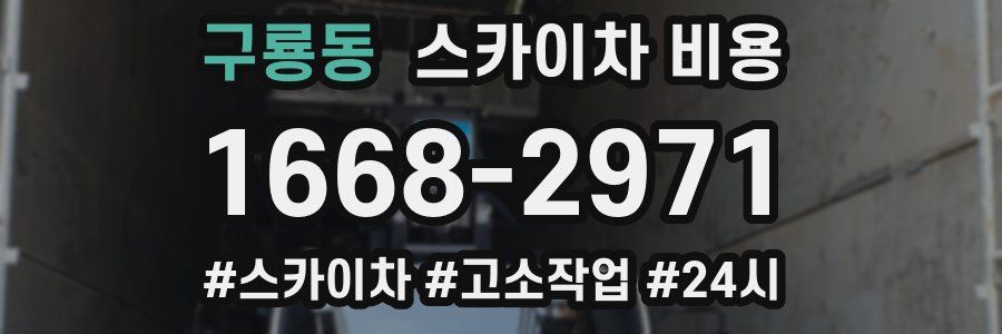 구룡동 스카이차 비용