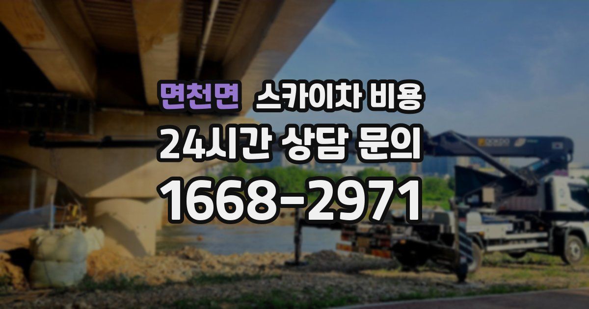 면천면 스카이차 비용