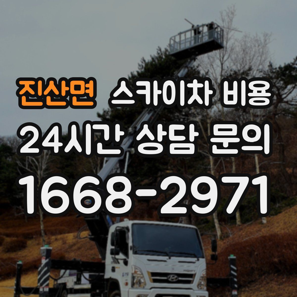 진산면 스카이차 비용