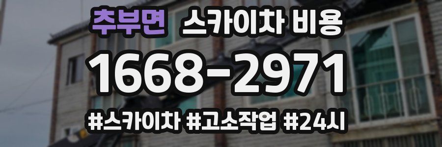 추부면 스카이차 비용