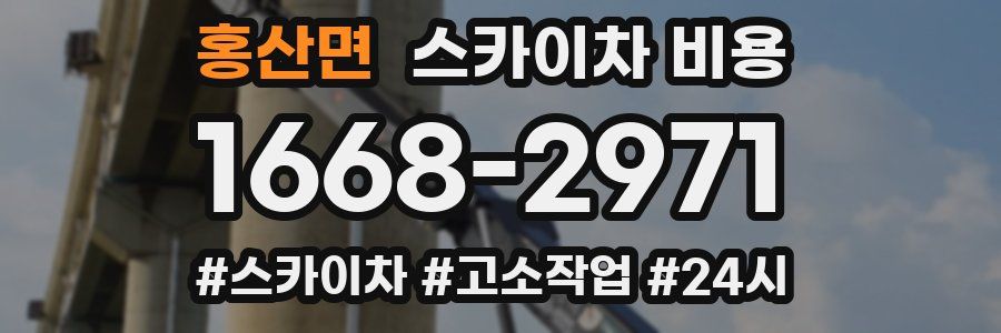 홍산면 스카이차 비용