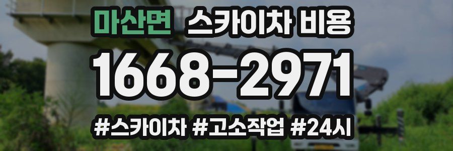 마산면 스카이차 비용