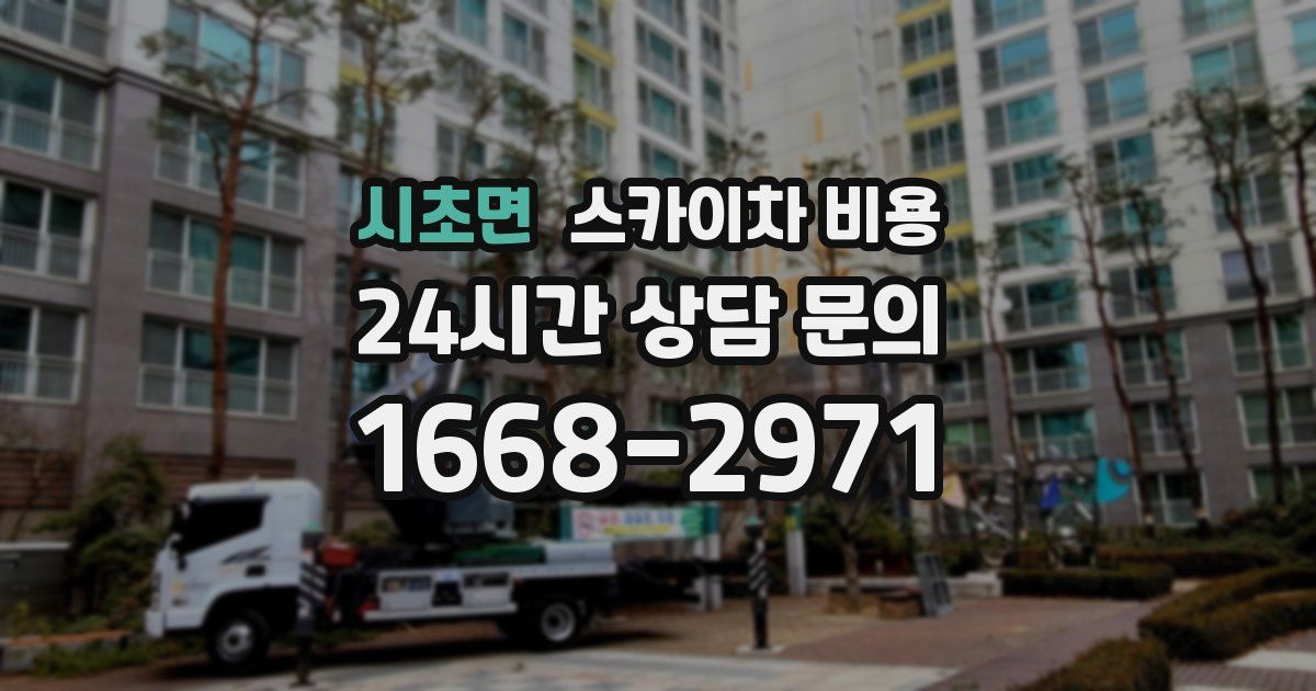 시초면 스카이차 비용