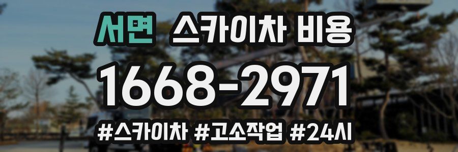 서면 스카이차 비용