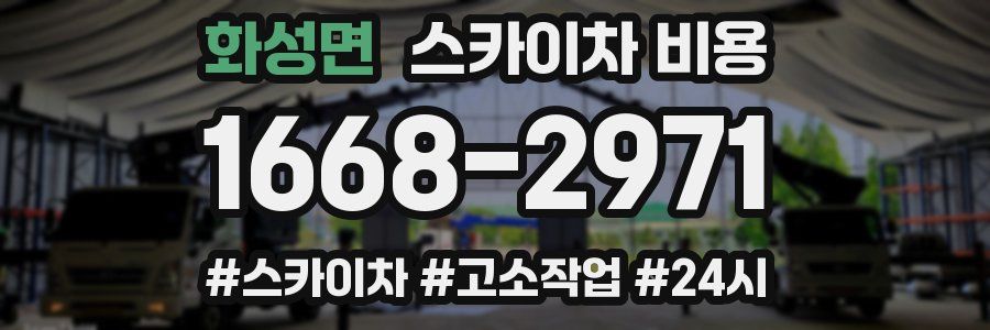 화성면 스카이차 비용