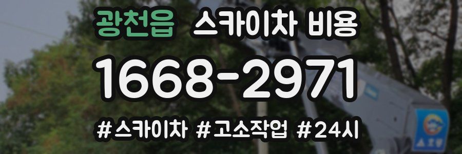 광천읍 스카이차 비용