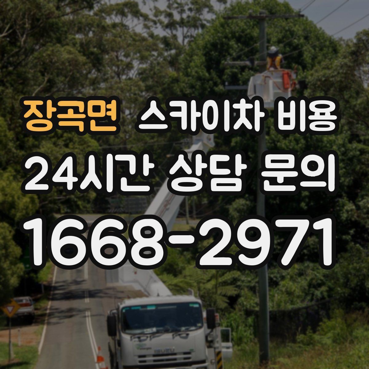 장곡면 스카이차 비용 유도원 배치가 필요한 상황 정리