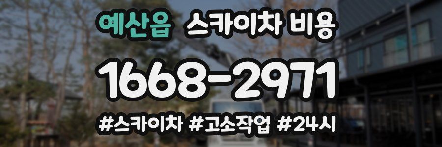 예산읍 스카이차 비용