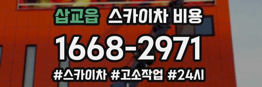 삽교읍 스카이차 비용