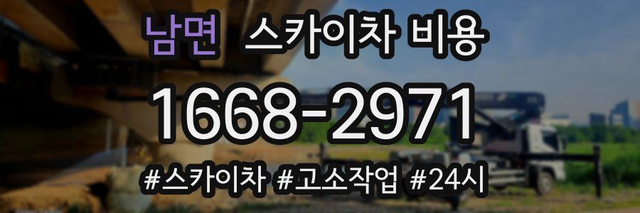 남면 스카이차 비용