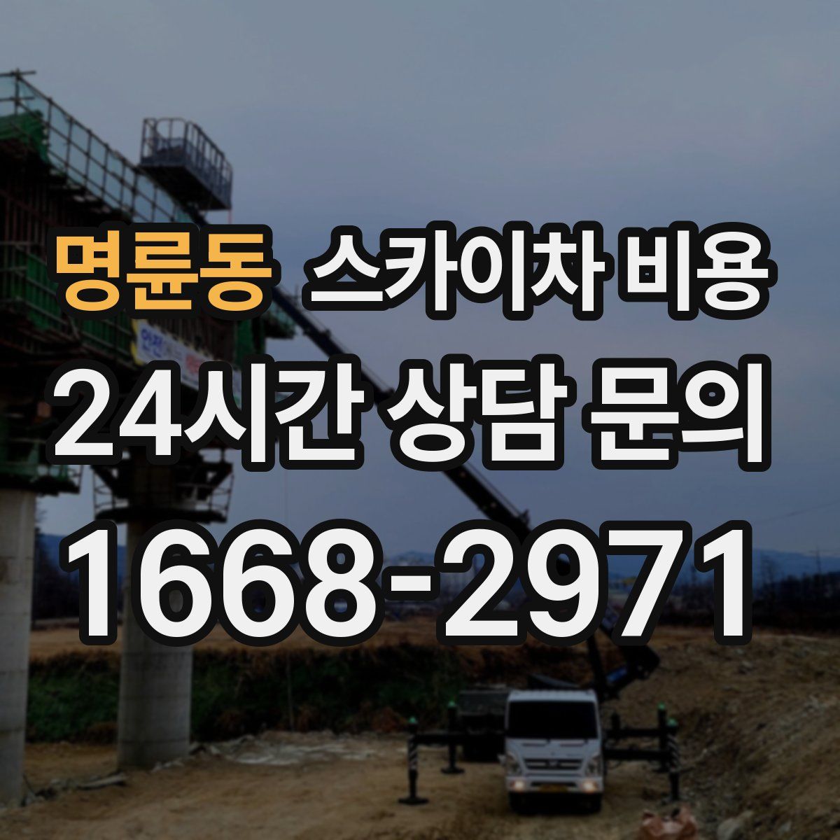 명륜동 스카이차 비용