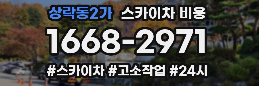 상락동2가 스카이차 비용