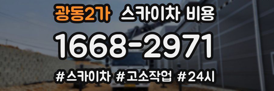 광동2가 스카이차 비용