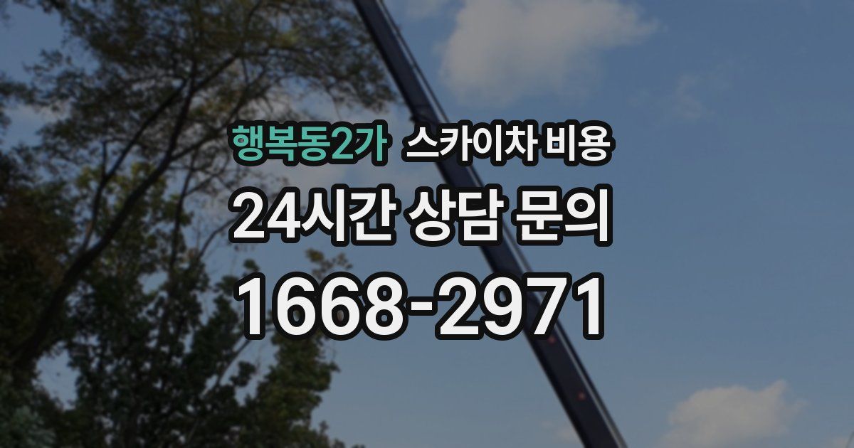 행복동2가 스카이차 비용