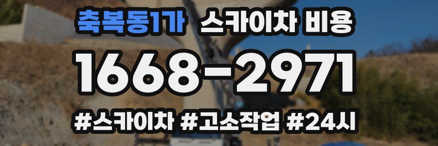 축복동1가 스카이차 비용