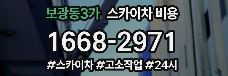 보광동3가 스카이차 비용
