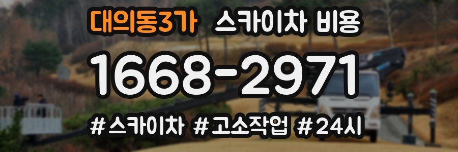 대의동3가 스카이차 비용