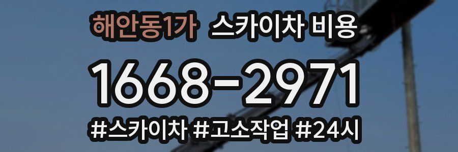 해안동1가 스카이차 비용