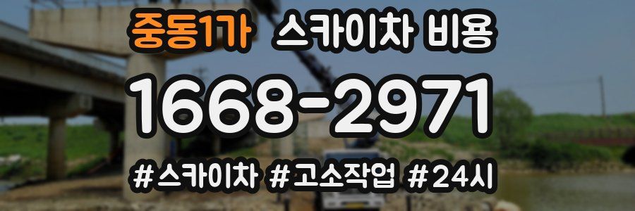 중동1가 스카이차 비용