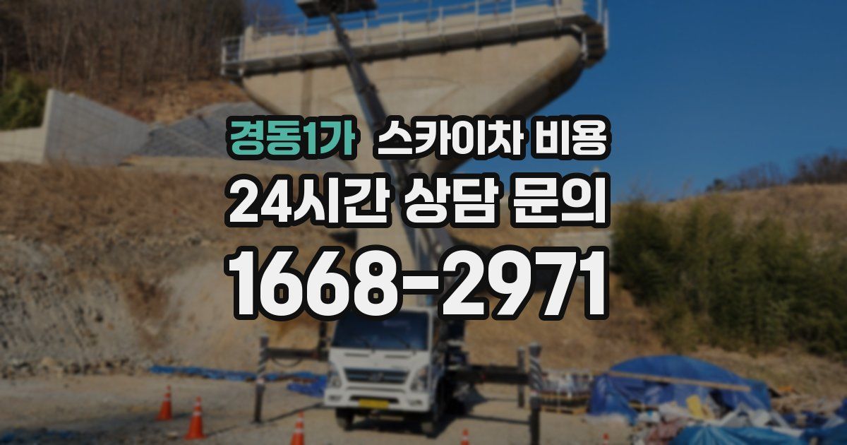 경동1가 스카이차 비용