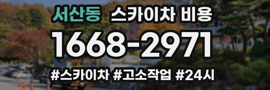 서산동 스카이차 비용