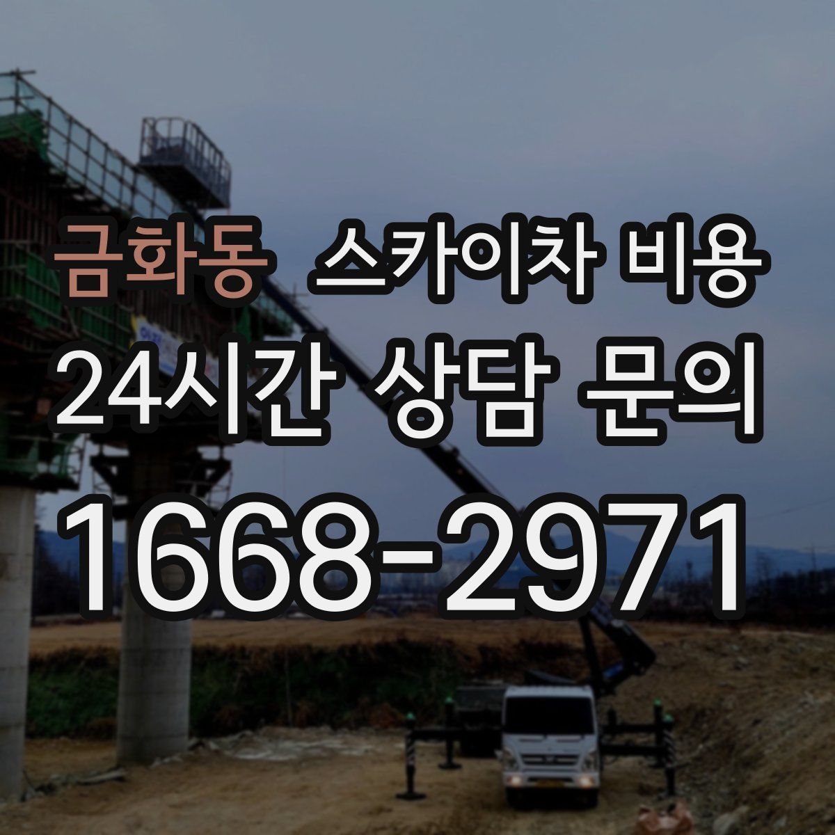 금화동 스카이차 비용