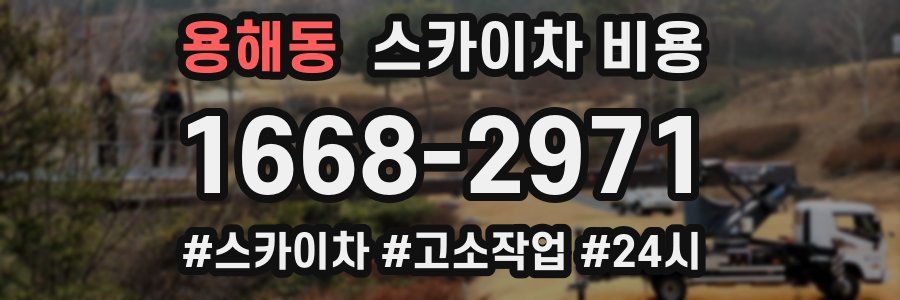 용해동 스카이차 비용