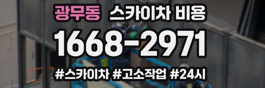 광무동 스카이차 비용