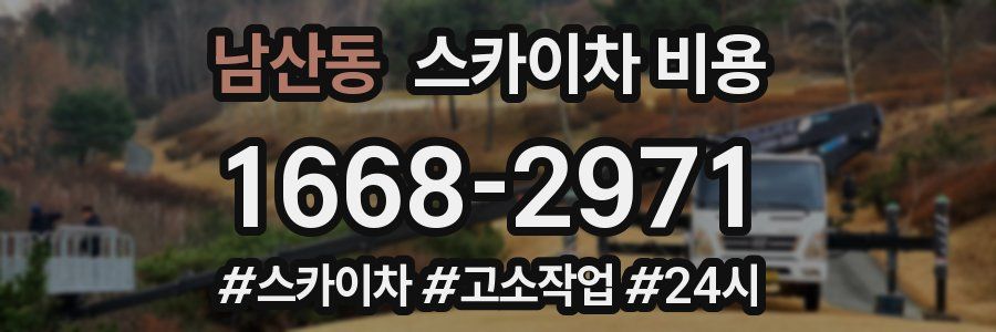 남산동 스카이차 비용