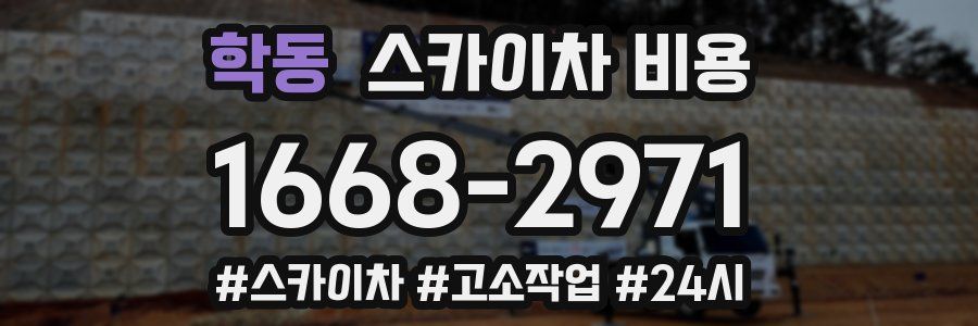 학동 스카이차 비용