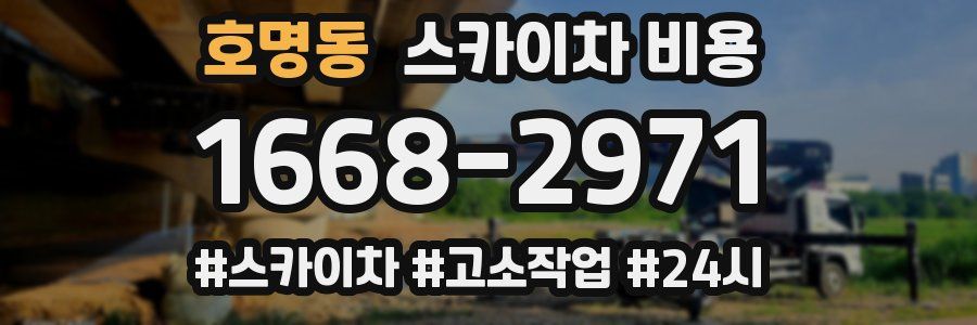 호명동 스카이차 비용