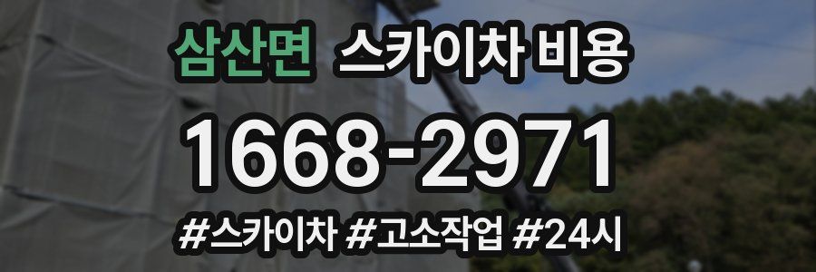 삼산면 스카이차 비용