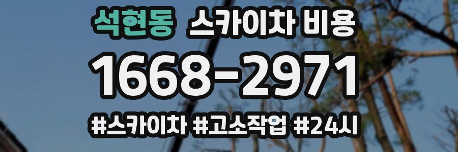 석현동 스카이차 비용